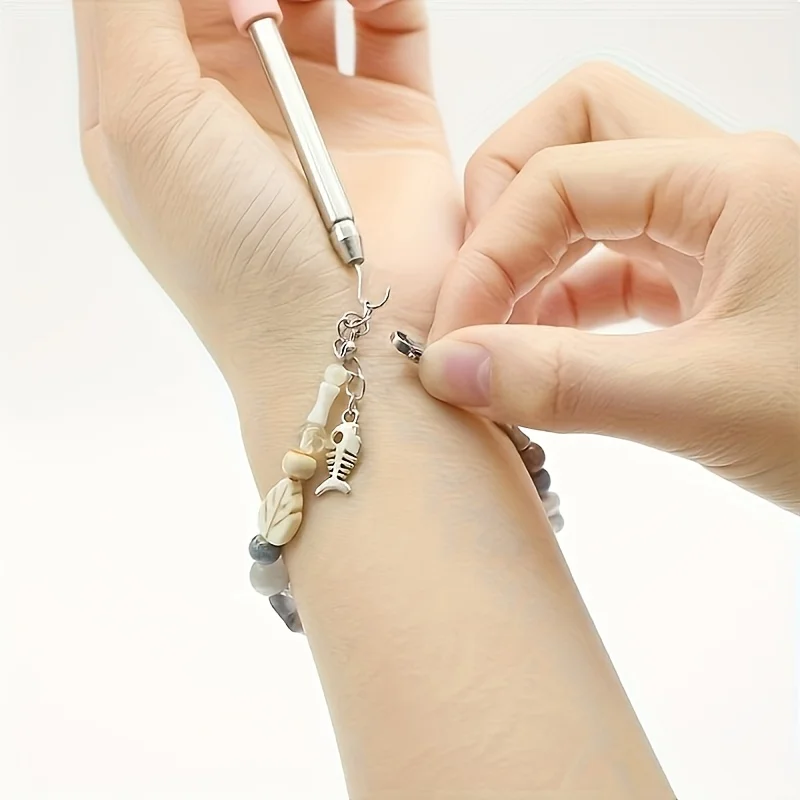 Stainless Steel Bracelet Necklace Helper Hook Ergonomic Jewelry Fastening Tool for Earring Clasp Easy Wear Aid ﻿