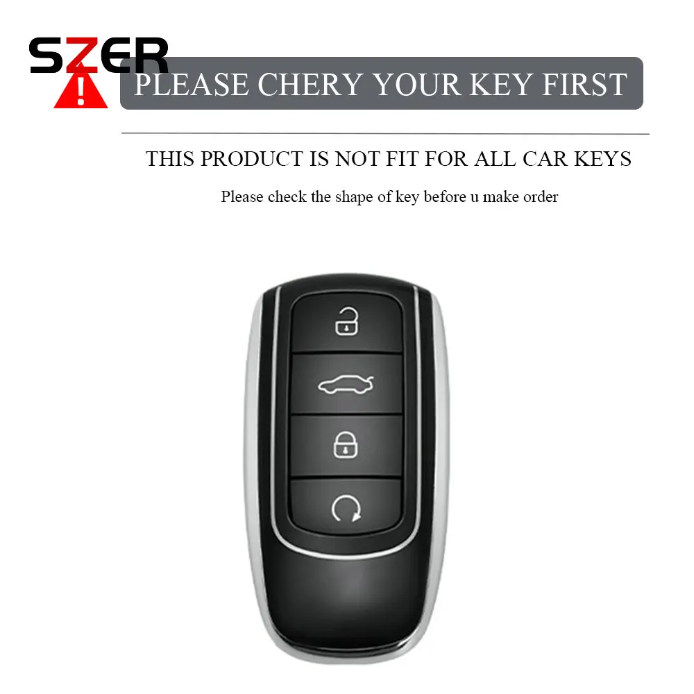 TPU Car Key Case Cover For Chery Tiggo 8 Pro Tiggo 8plus New 5 plus  Chery Tiggo 7 Pro Max Omoda 5 C5 Modod  keychain protector