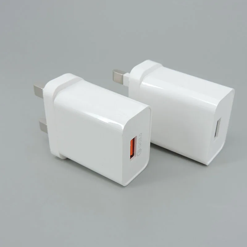 5v 2A/3A Charging Head British Standard Three Pin Plug Charger For Mobile Fast Charging Single Usb Compatible With Android A4