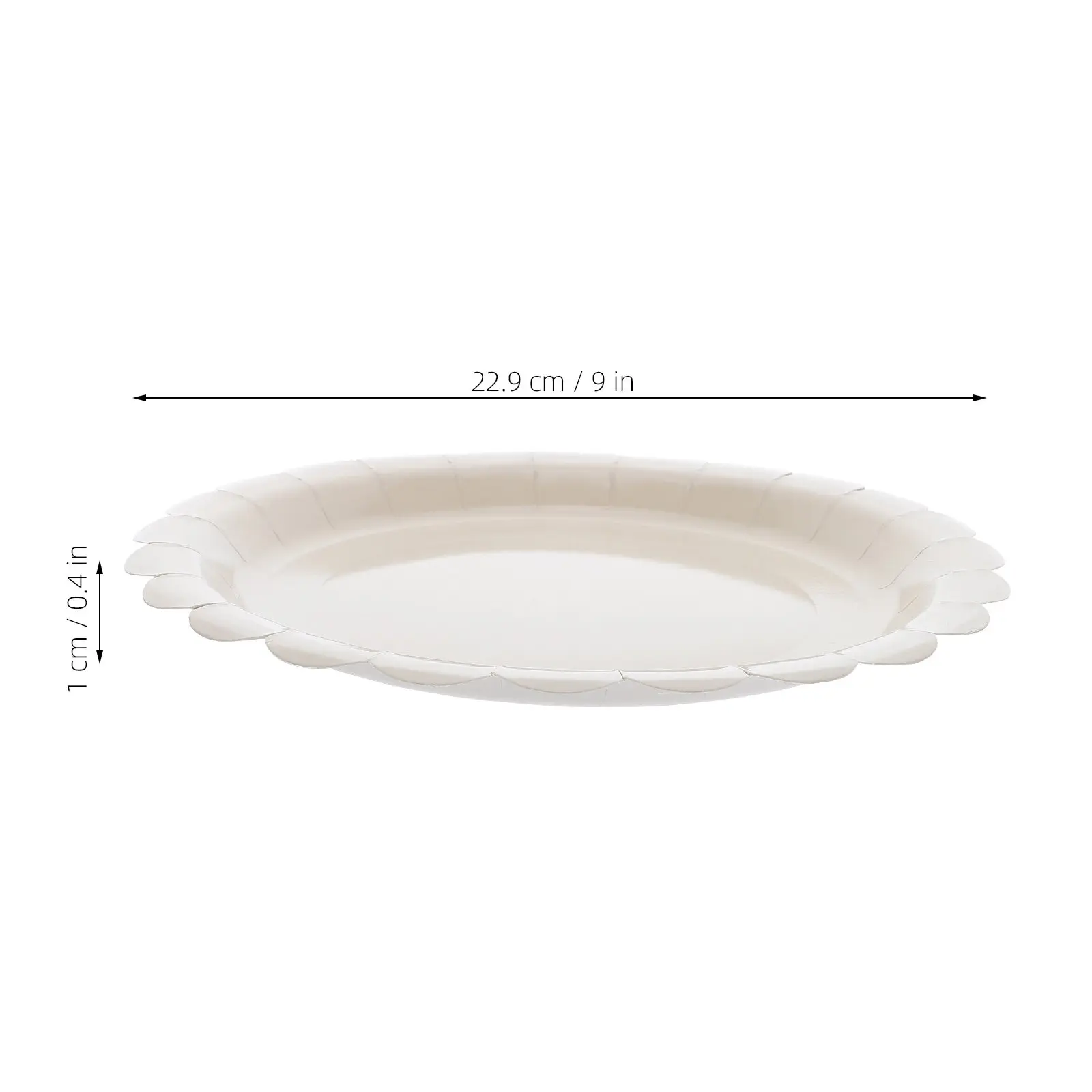 25Pcs Birthday Party Plates Set Pastel Solid Color 9 Inch Floral Dessert Plates Cake Platters Party Supplies