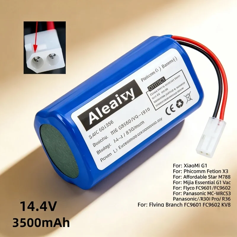 

Durable 14.4V 4000mAh 4S1P Battery Pack Reliable Replacement for Xiaomi Mijia G1 MJSTG1 SKV4136GL R30 R35 Vacuum Cleaner Spare