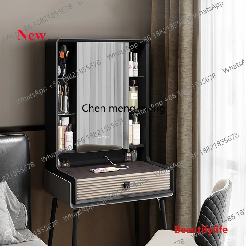 

Черный туалетный столик для макияжа, зеркальный стул, современная полка, туалетный столик для хранения, мебель для спальни Mesa De Maquillaje Lounge Suite