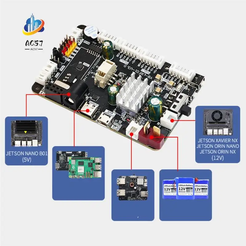 

Плата управления роботом AC57-Ros Ros2 со Stm32f103rct6 Imu для Raspberry Pi Jetson Robotics