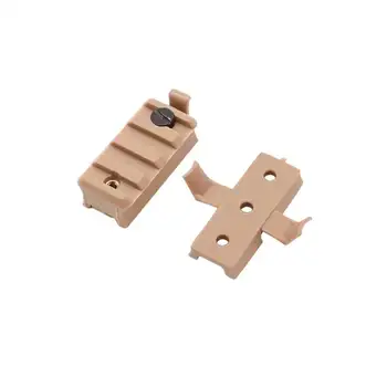 Tactical helmet flashlight clip plastic track slider universal riot helmet accessory flashlight clip