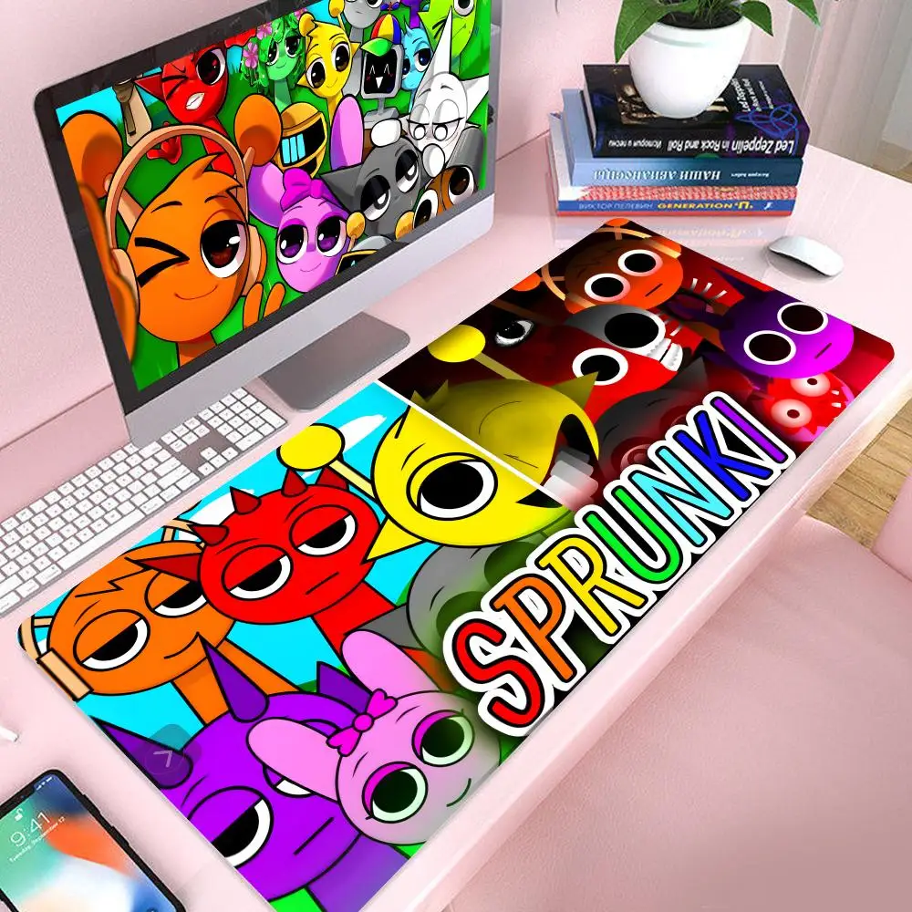 Anime Sprunki Simon Accessoires Matten Toetsenbord Muis PC Tafelkussen Kussen Laptop Game Gamer Grote computer Draadloos bureau XXL Groot
