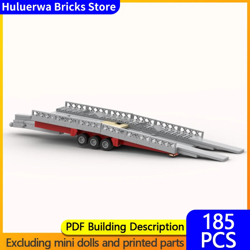

Speed Hypercar Model MOC Building Bricks 8 Wide Car Trailer Modular Technology Gifts Holiday Assemble Children Toys Suit