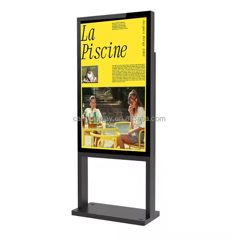 49/55/65/75/86 Inch IP65 Waterproof Advertising Screen Digital Signage Waterproof Kiosk Outdoor LCD Totem