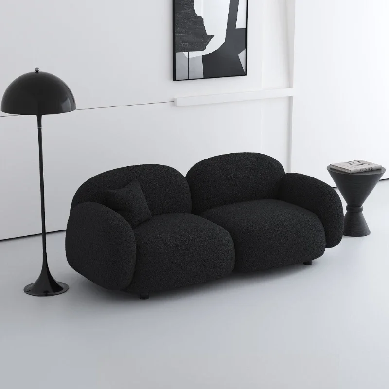 

Double Fabric Sofa Minimalist Homestay Resting Area Reception