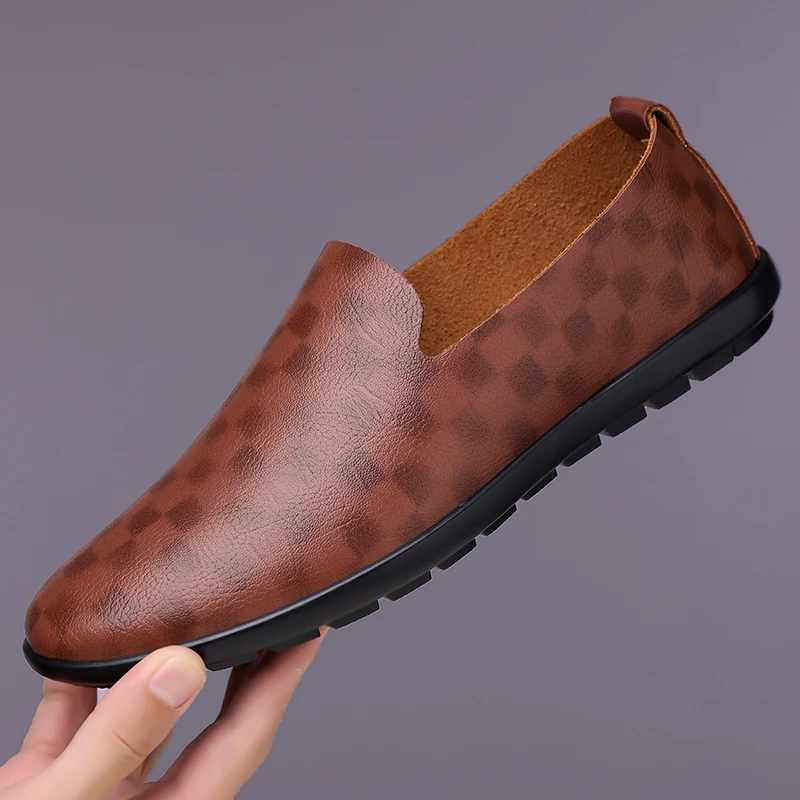 

Men Loafers PU Flat Bottomed Comfortable Classic Business Casual Men Shoes