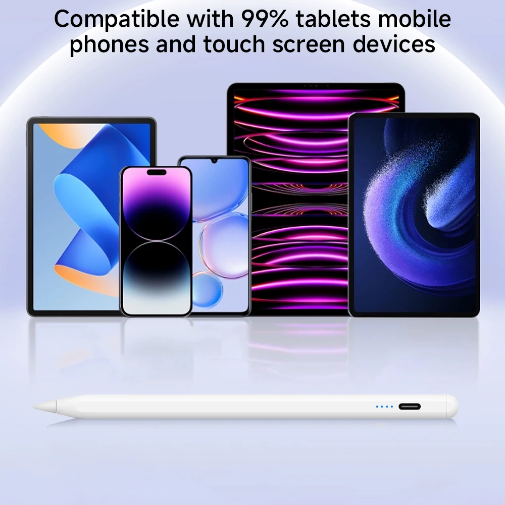 

Универсальный сенсорный карандаш совместим с 99% планшетов, мобильных устройств с сенсорным экраном и может магнитным образом крепиться к iPad Pencil.