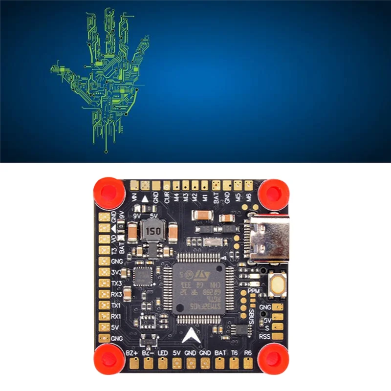 SQPP-RC FPV ドローン クアッドコプター F405 V3 フライト コントローラー、30.5X30.5Mm、PMU6500 ジャイロ、SBUS CRSFIBUS PPM セットアップ用