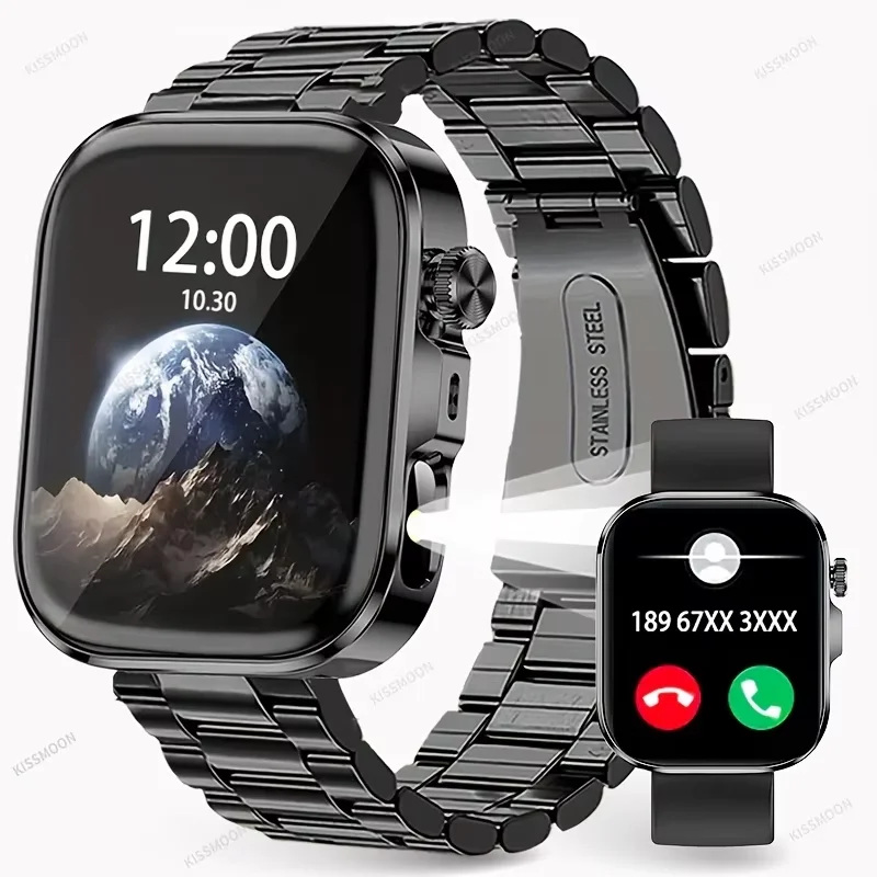 2026 New HD Full-Touch Smartwatch for Men and Women - Alloy Case/Silicone Strap/Metal Strap, Wireless Calling