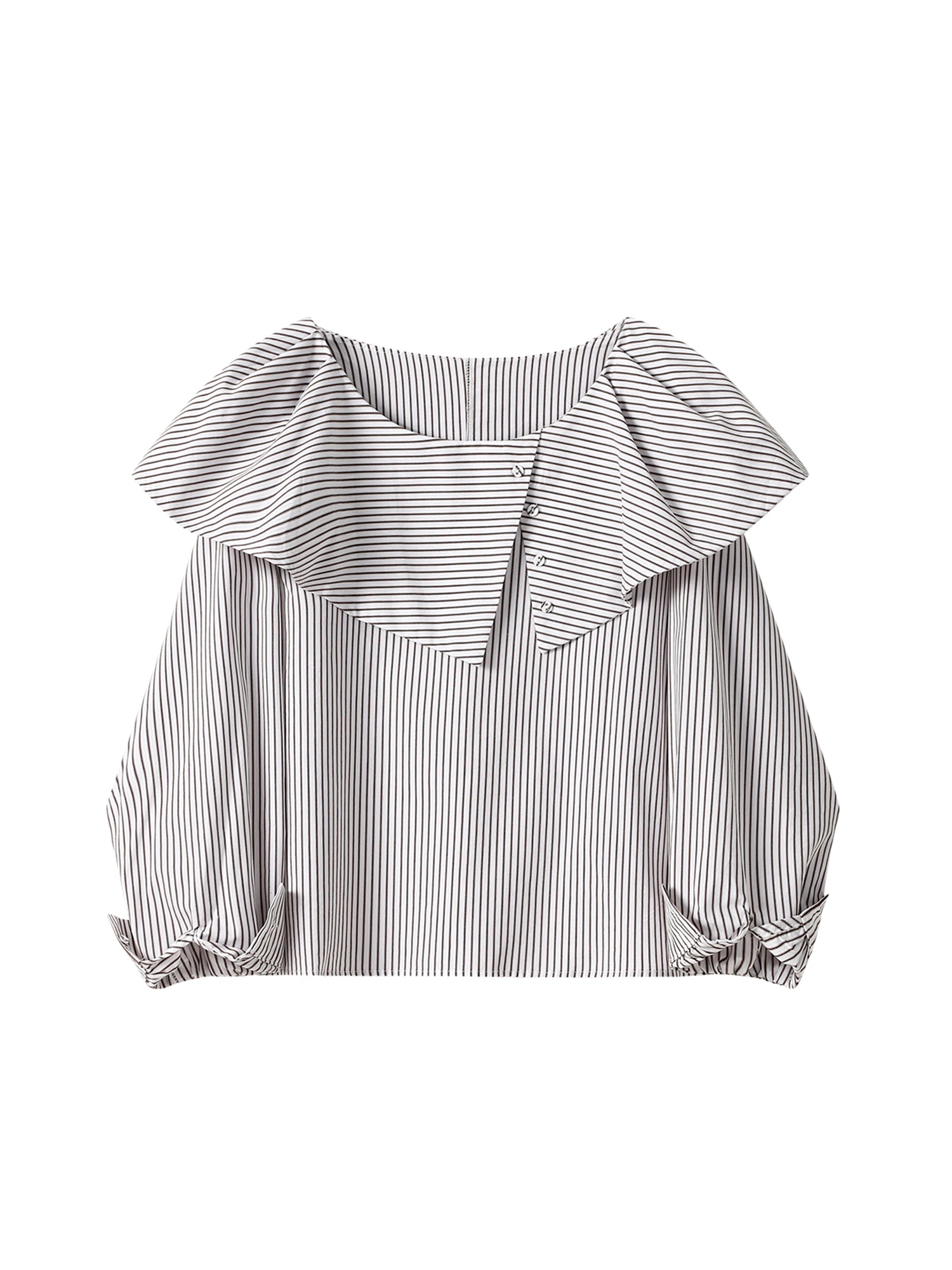 

Женские рубашки и блузки в абрикосовую полоску, винтажная эстетичная элегантная рубашка с рюшами и длинными рукавами Y2k 2000-х годов, осенне-весенняя одежда