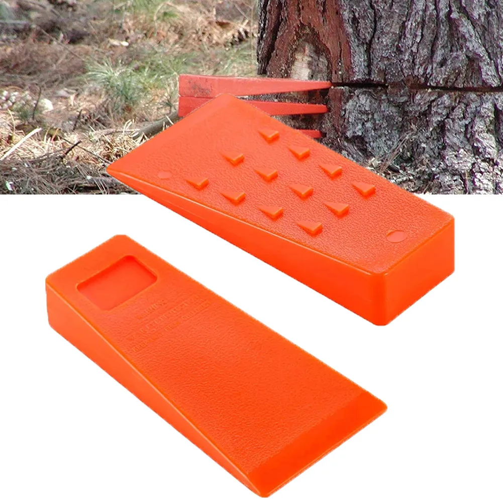 

Tree Felling Wedges With Spikes Orange Plastic Felling Wedge Felled For Safe Tree Cutting Wood Cutting Tool Parts