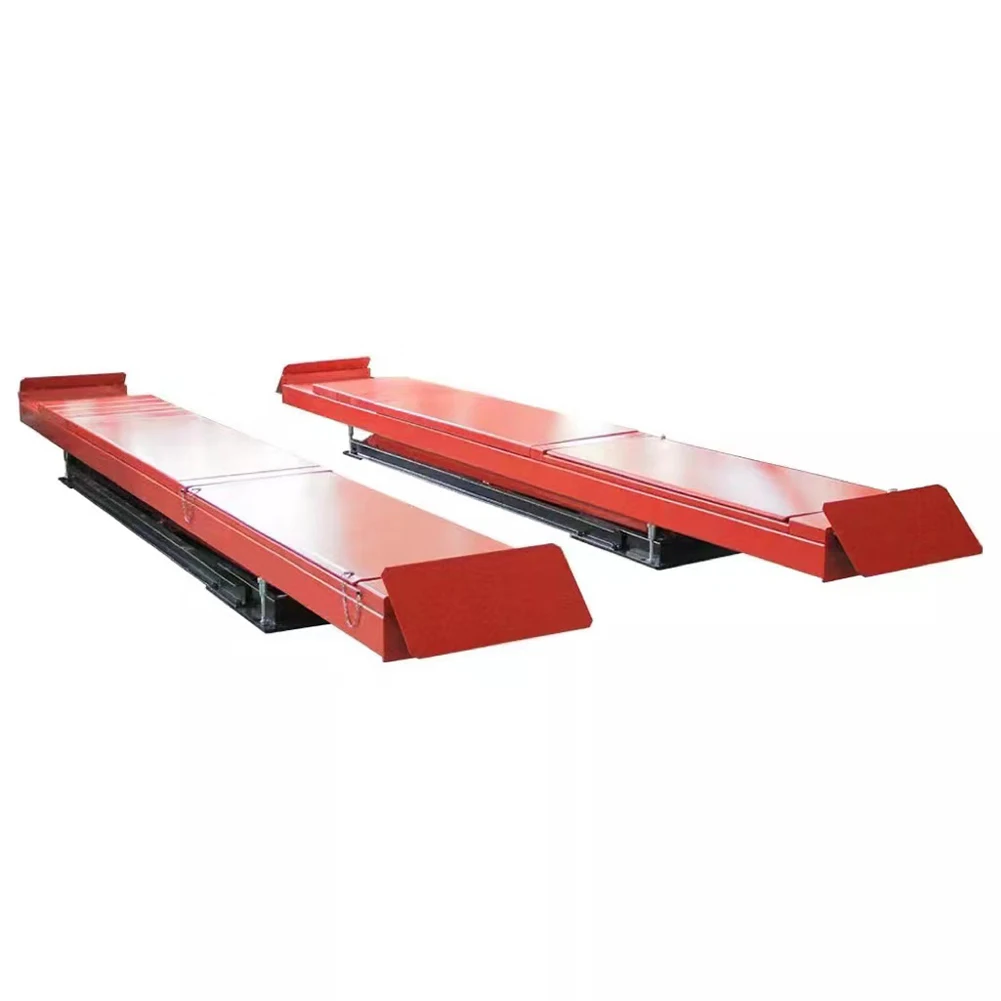 4000kg In-ground Alignment Scissor Car Lift For Car Four Wheel Alignment Calibration 4 Tons Large Car Hydraulic Scissor Lifter