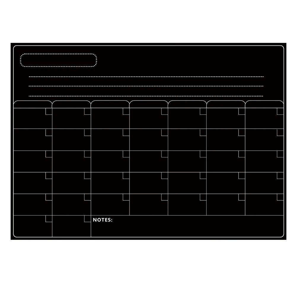 

Weekly Schedule Magnetic Sticker A3 Creative Black Board Sticker Fridge Magnet Kitchen Weekly Planner School Office