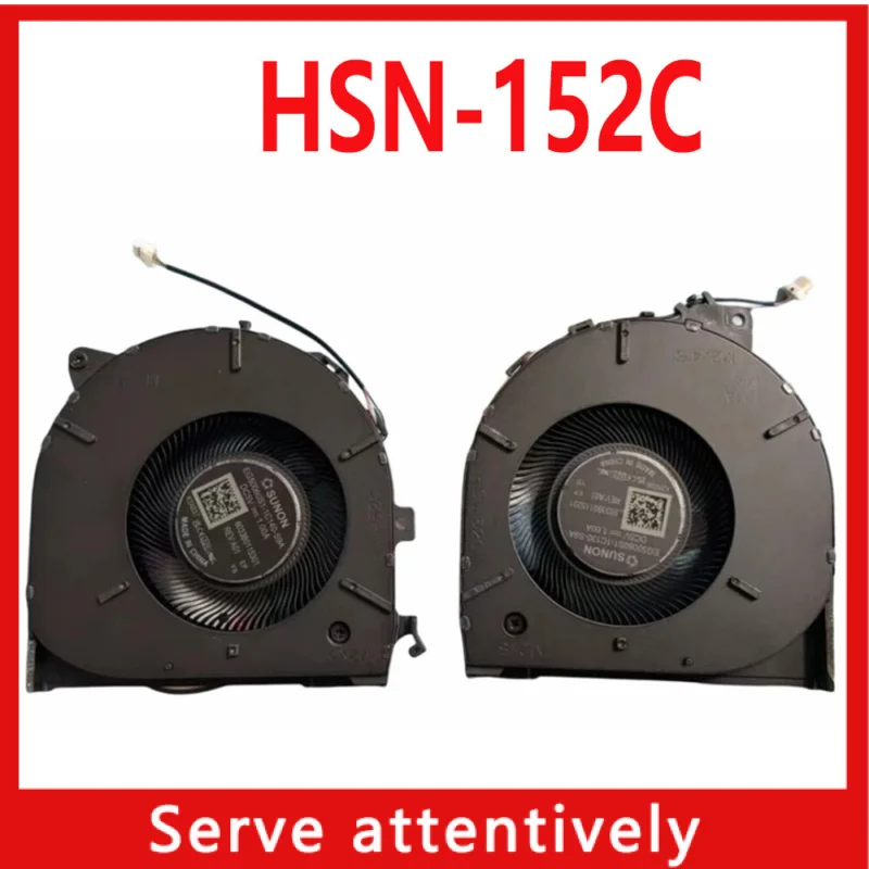 

Для HP ZHAN 99 ZBook Studio 16-дюймовый G9 HSN-152C охлаждающий вентилятор для ноутбука, процессора и графического процессора