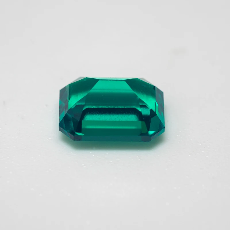 Cuentas de piedras preciosas de esmeralda de Columbia, abalorios de laboratorio cultivados en Color verde, fabricación de joyas Diy, certificado AGL seleccionable