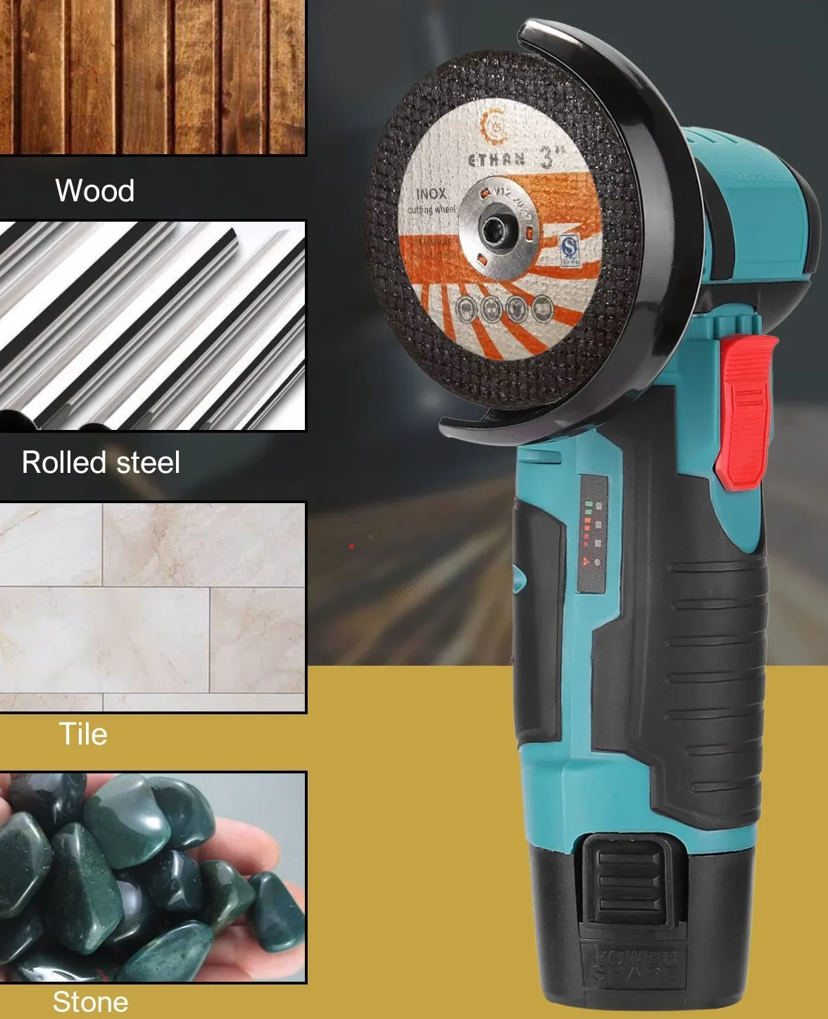 10 Stück 3 Zoll Schleifscheiben-Set, hochwertige Polierscheiben für Metall, Holz, Glas, Fliesen, Marmor, Handwerkzeug-Zubehör – Detail 6