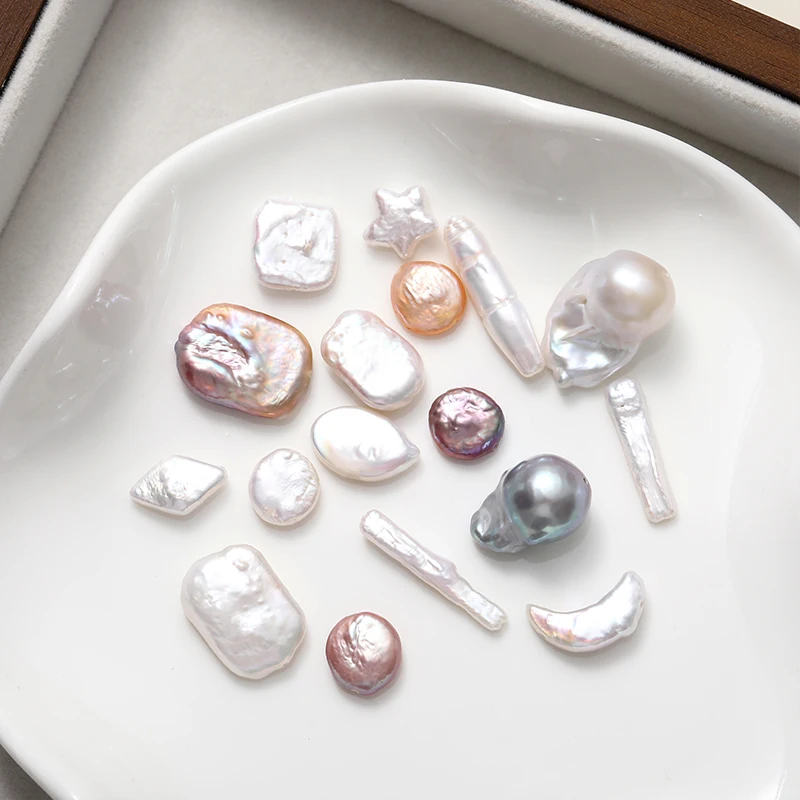 1 Pc Natural Freshwater Pearl Beads Baroque Irregular Pearl Bead for DIY Jewelry Making Supplies Bracelet Necklace Accessory