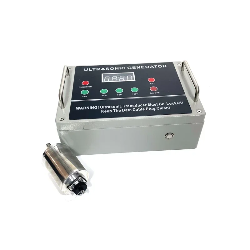 Building Material Powder Rotary Vibrating Screen  Generator and Sensor 28K Filter Diatom Powder Impurities Ultrasonic