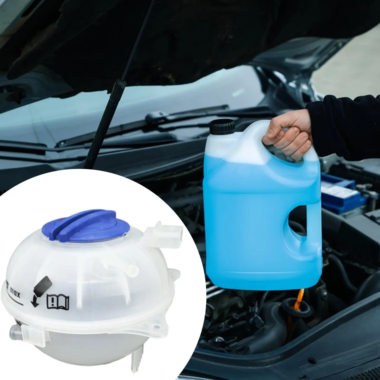 Koelvloeistof Radiator Reservoir Tank Auto-accessoires met dop voor Skoda
