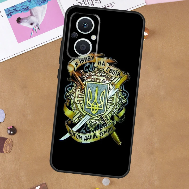 Custodia bandiera Ucraina per OPPO Reno 14 13 12 11 10 Pro 14F 13F 12F 11F 8T 8 Lite OPPO Trova X8 X6 X5 Pro Cover