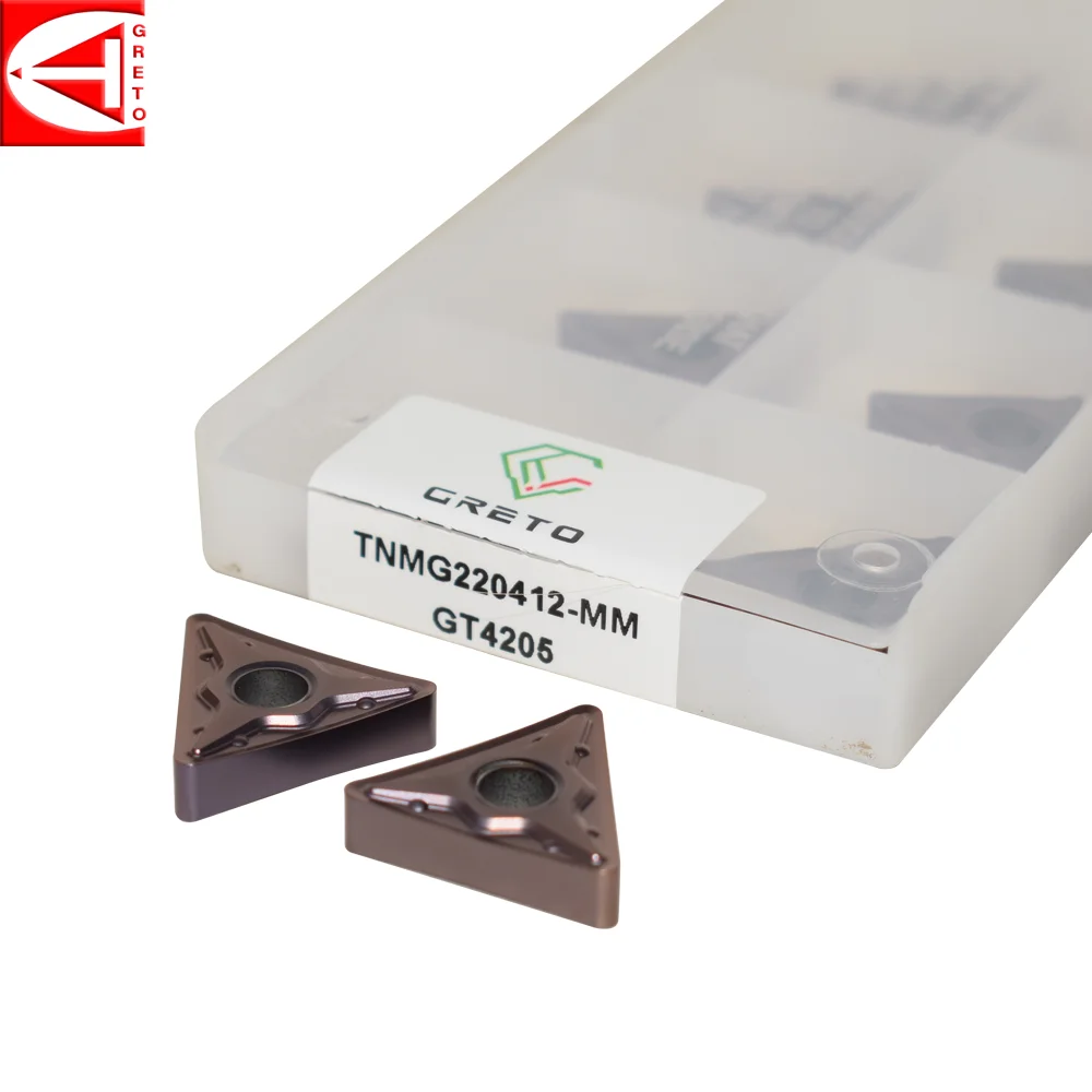

GRETO TNMG220408-MM GT4202 GT4205 режущие пластины из цементированного карбида для обточки металла