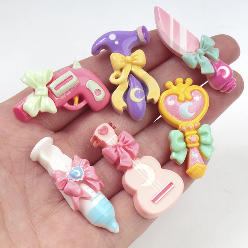 10/100PCS Resin Accessories Girls Children Series DIY Scrapbooking Hairclip Craft Flatback Phone Case Miniatures Dollhouse Play