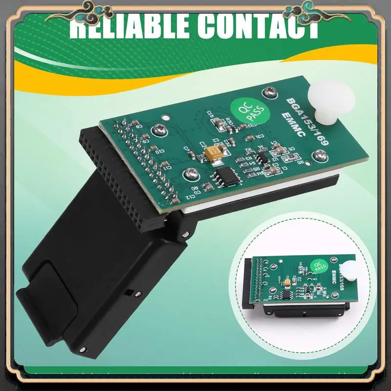 ASMA-For T76 Programmer Adapter Burning Socket EMMC BGA153/BGA169 V2.0 Dual-Head Probe Holder