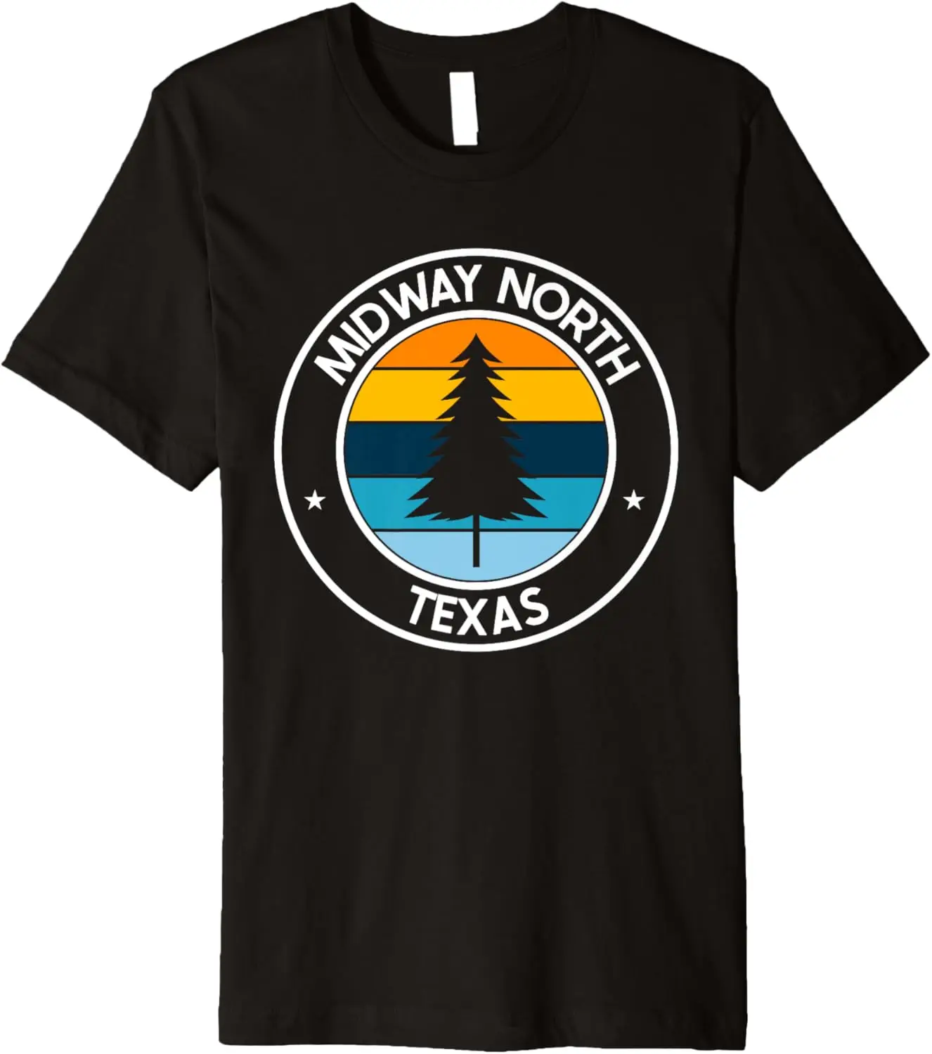 

Midway North Texas TX USA City Pride Retro Sunset Premium T-Shirt