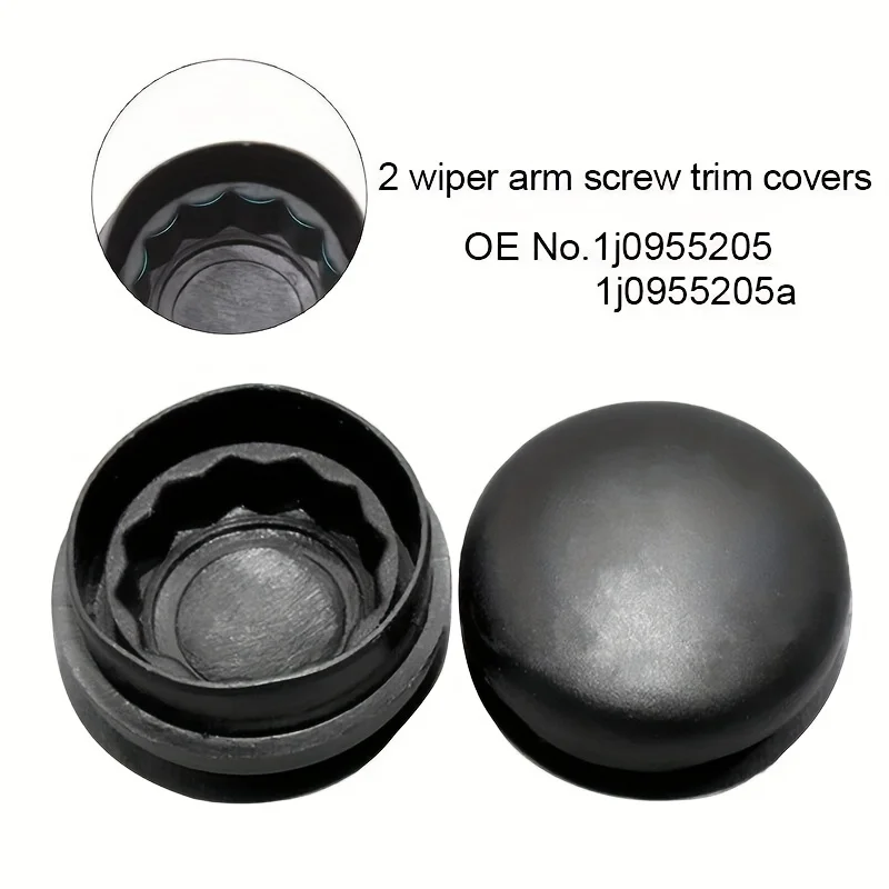 2pcs Car Front Windshield Wiper Arm Nut Cap Bolt Cover For Volkswagen Passat B5 B6 B7 Golf MK4 MK5 MK6 MK7 Polo Jetta Tiguan New view 3