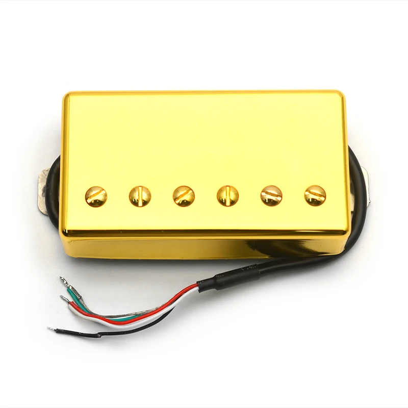ألنيكو 5 هامبوكر لاقط الجيتار 4 كابل لفائف 7.5k/15k لفائف تقسيم ألنيكو الخامس لاقط للجيتار الكهربائي LP كروم #6
