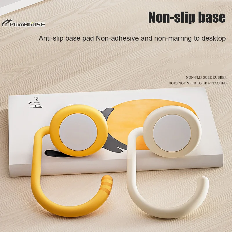 Kawaii Cat Shape Bag Hanger Purse Hook Table Side Handbag Hooks Travel Bags Storage Holder For Home Office Desk School Organizer image 4