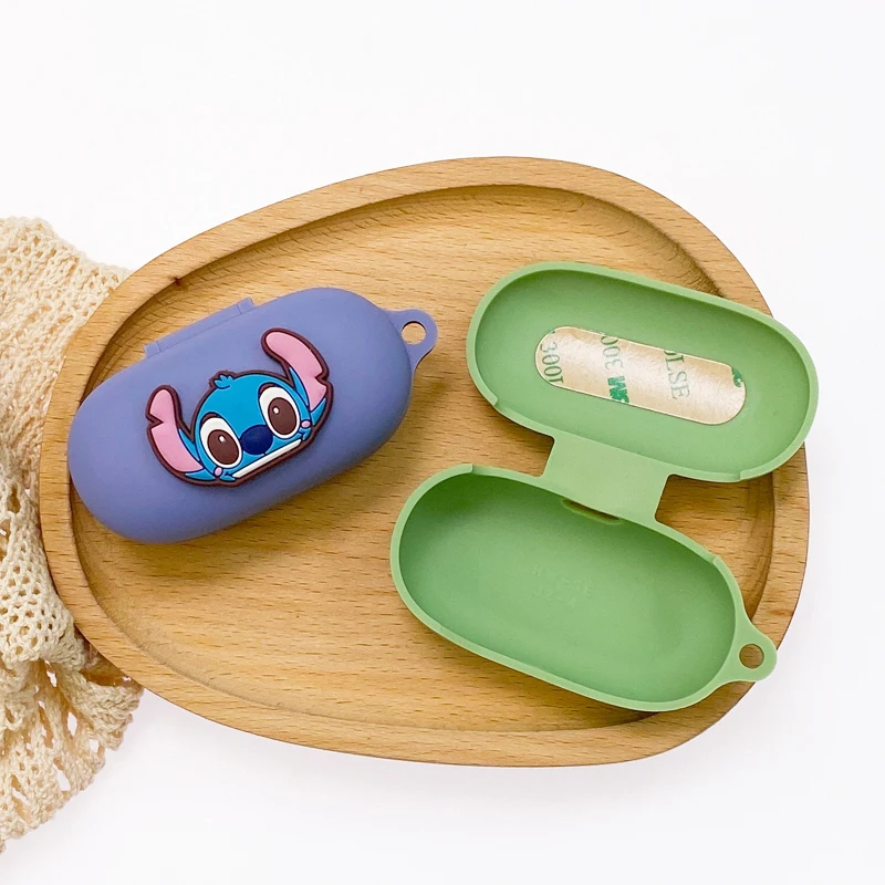 غطاء حماية لسماعات الأذن من كارتون ديزني لهاتف هواوي FreeBuds SE من السيليكون لسماعات الأذن اللاسلكية صندوق شحن كم واقي مع خطاف