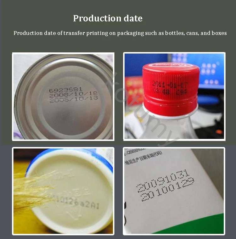 220Vデスクトップインクプリンター熱転写印刷機、製品日付・小ロゴ用インク転写印刷機