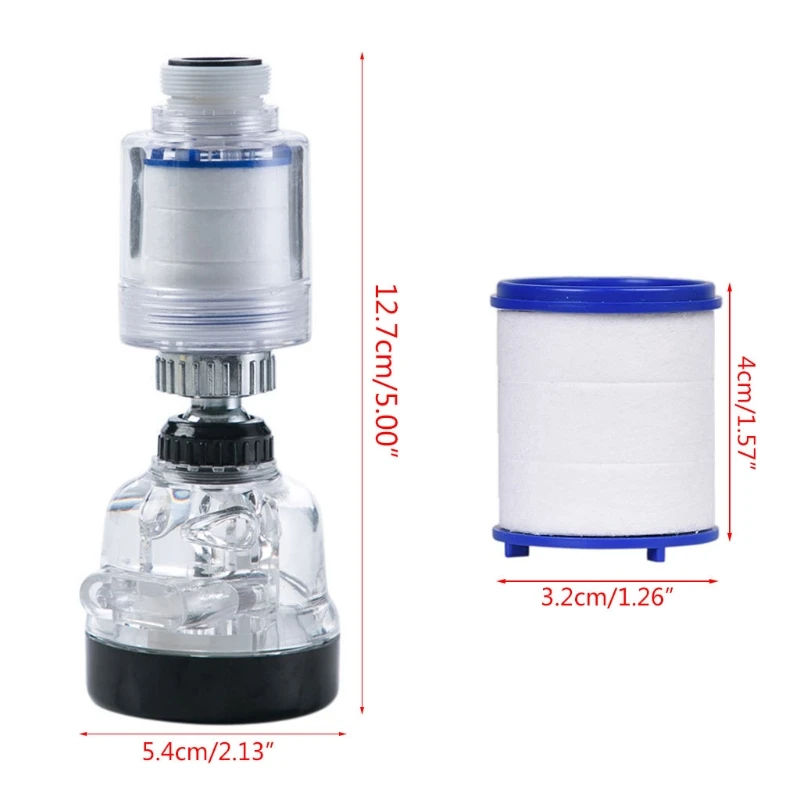 360 Degree Rotating Shower Faucet Splashproof Dechlorination Water Purify Three Gears Adjustable Water Saving Filter Kitchen Acc