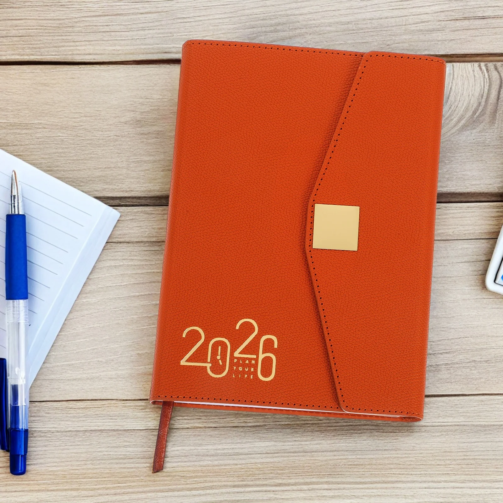 

365 Pages Daily Planner Notebook Thick Paper No Ink Bleed Modern Design Portable Work Office Home Scheduling Calendar Agenda