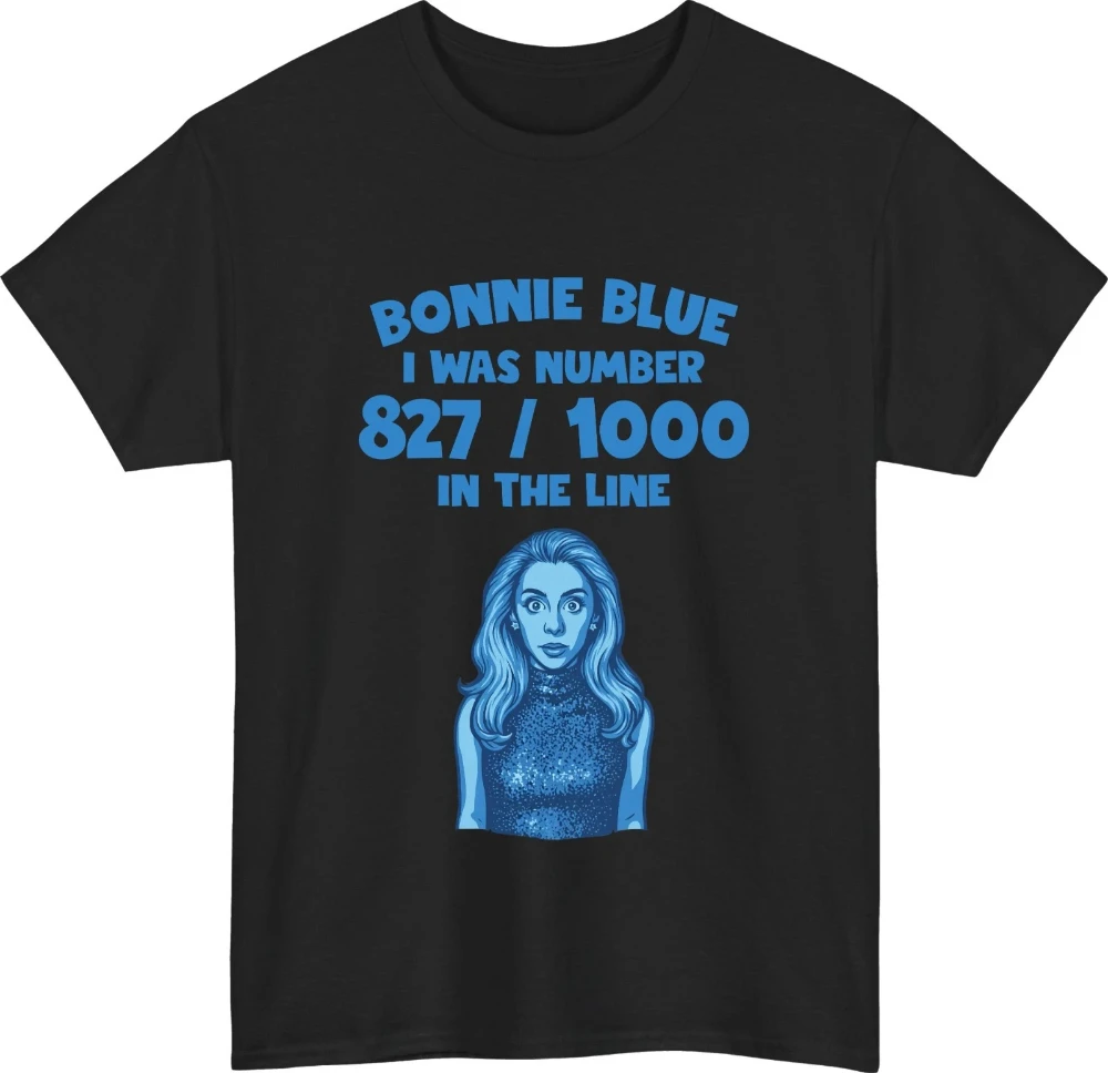 Bonnie Blue Meme-Zitat T-Shirt Lustiger Viraler Britischer Witz Humorvolles Geschenk T-Shirt Grafisches Kurzarm-Freizeit-T-Shirt mit Rundhalsausschnitt – Detail 7