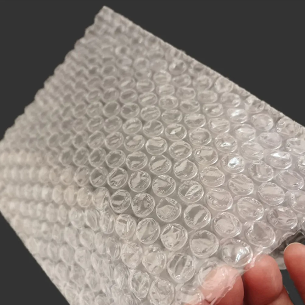 100Pcs Clear Bubble Pouches Double Layer Cushioning Wrap for Packaging Mailing Trading Cards Dish Storage Move Out Supplies
