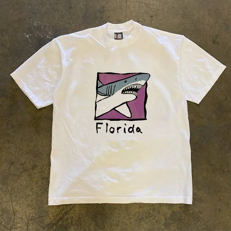 Loose Fit Cotton T-Shirt Short Sleeve Double Thread Pure Cotton Heavyweight Couples Men's T-Shirt Summer Fashion Casual Wear