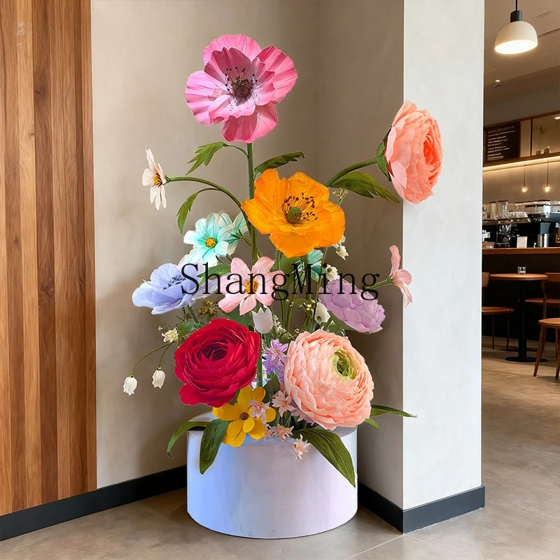 

ZYY restaurant floral soft decoration coffee shop simulated decoration shopping mall beautiful Chen props paper art flower