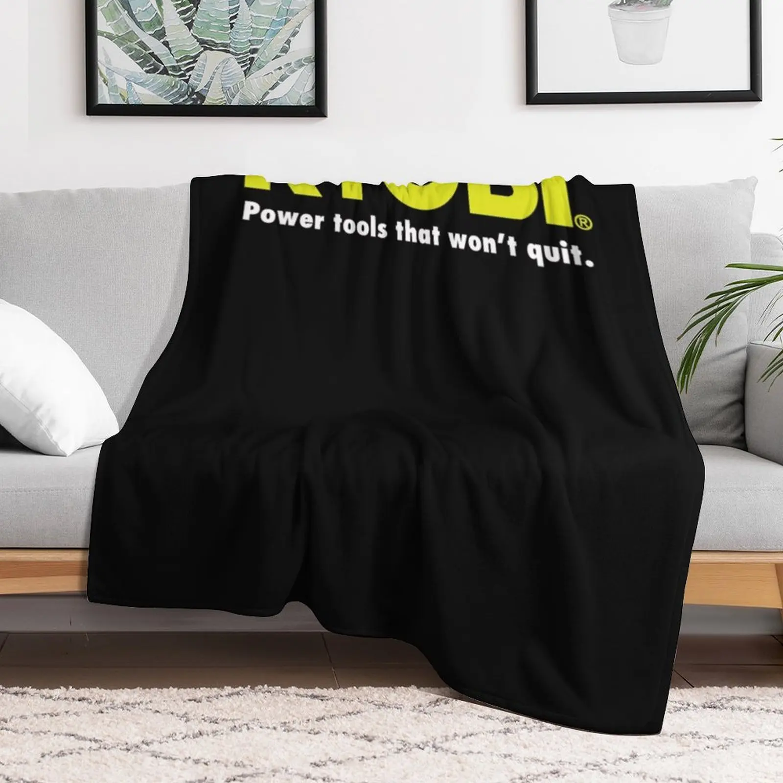 POWER TOOLS RYOBI LOGO Throw Blanket Giant Sofa valentine gift ideas Beach warm for winter Blankets