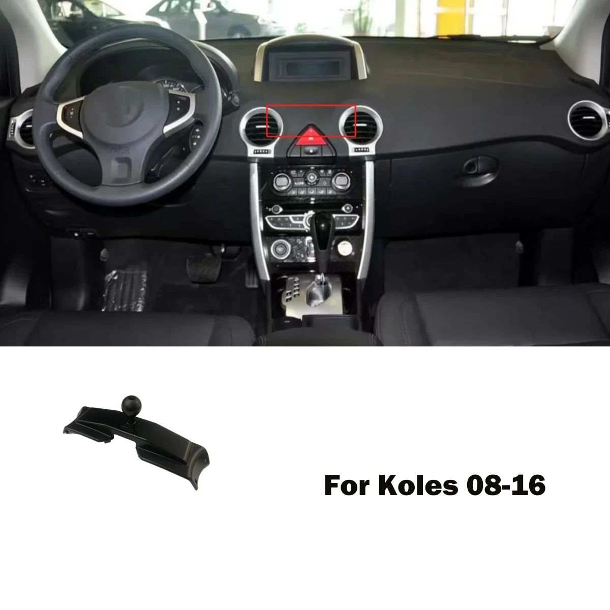 Car Phone Holder Supporting Fixed Bracket Air Outlet Base Accessories for Renault Koleos Samsung QM5 QM6 MK1 MK2 2022 2008~2023