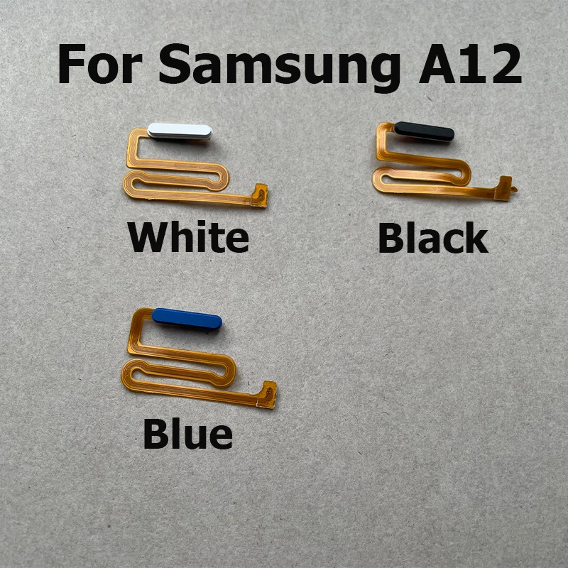 New For Samsung A12 Power On Off Volume Switch Side Button Key Flex Cable Replacement Parts