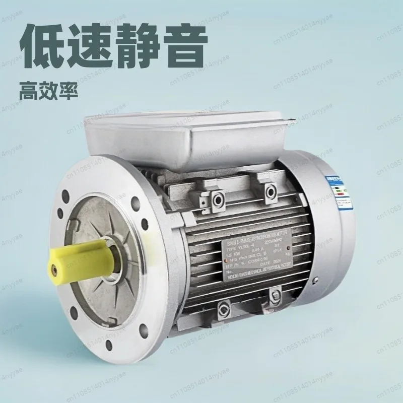 Replacement Motor for Home Appliances - 0.75KW 220V Single Phase， 4P Aluminum Body， Fits Various Small Power Equipment