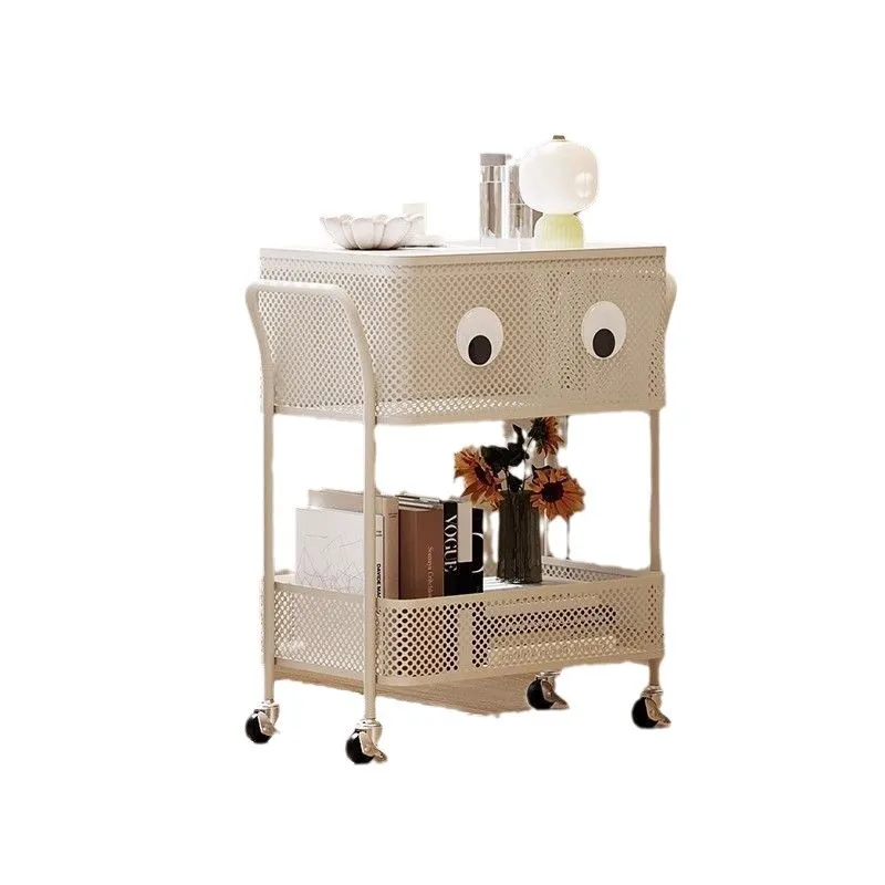 

Movable, creative, sofa, side table, with wheels, simple, trolley, shelf