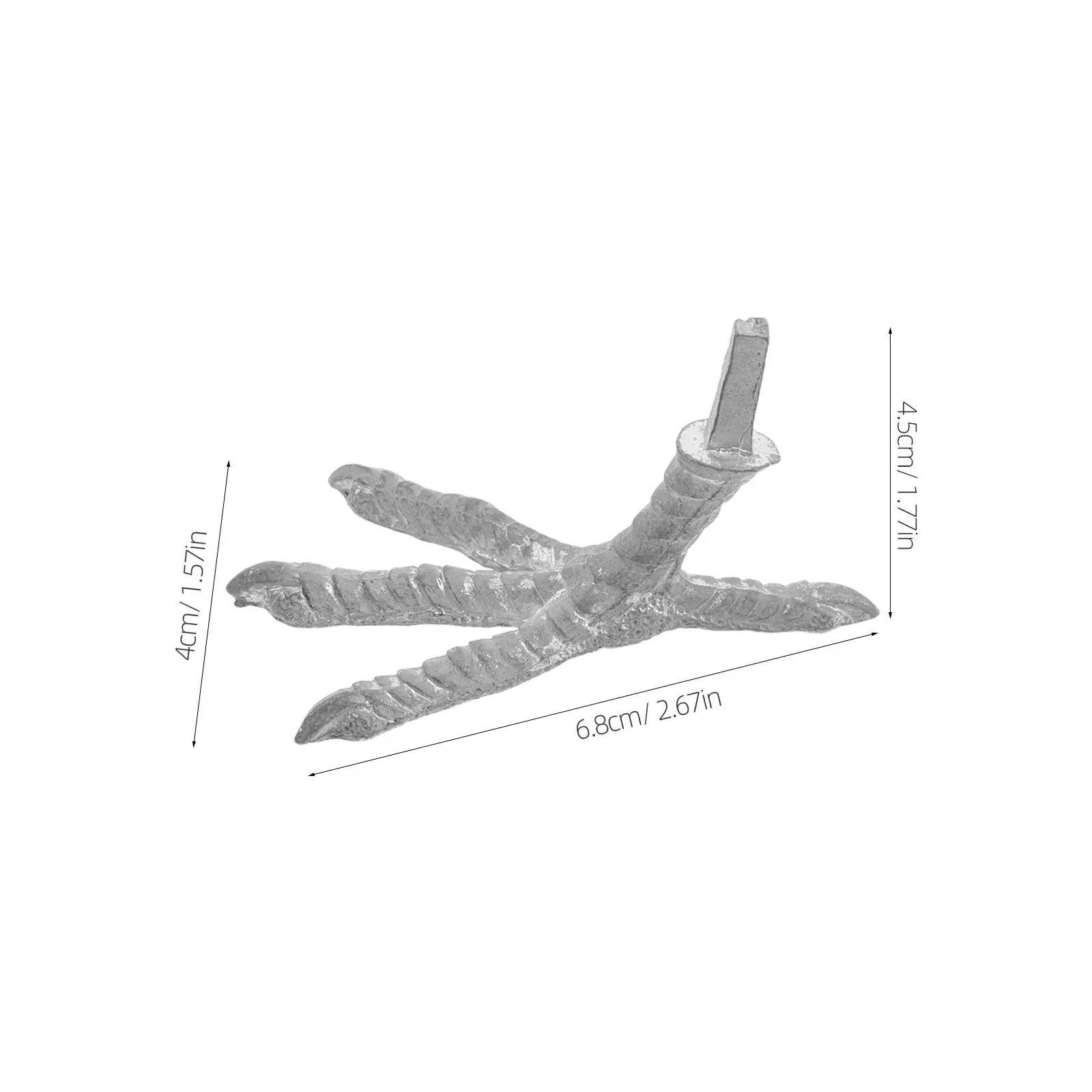 5Pcs Metal Parrot Claw Feet Replacement Parts Realistic Bird Leg Sculpture Components for DIY Bird Ornament Making Easter Decor
