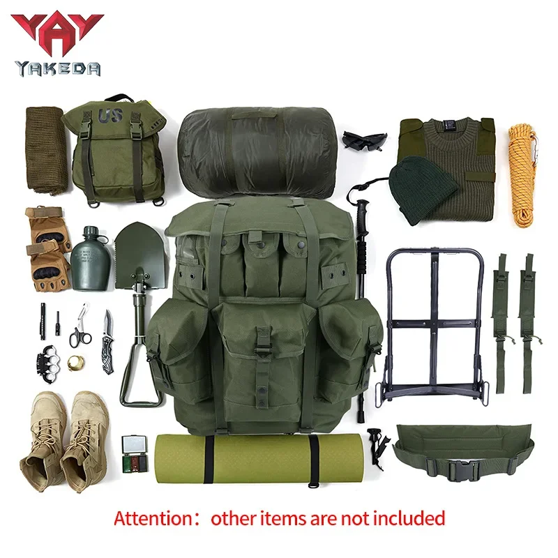 

YAKEDA 55L Тактический рюкзак Водонепроницаемый Molle Alice Pack Уличная треккинговая сумка Большая рамка Mochila Тактический рюкзак для охоты