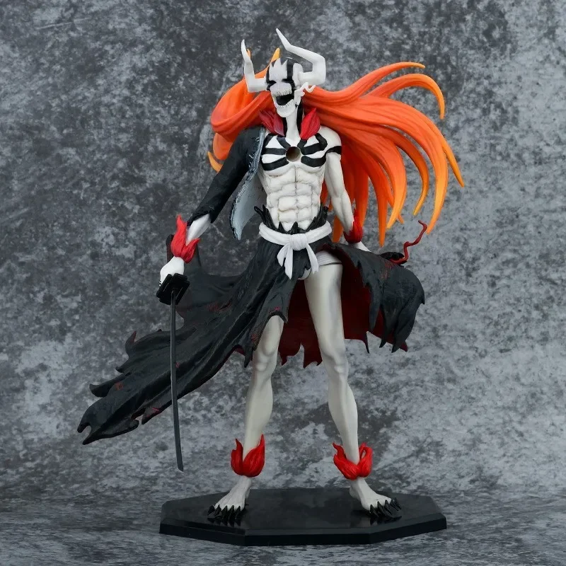 Bleach Death Realm 34cm Kurosaki Ichigo Tauren Blur White Model Statue Hand-Made Anime Desktop Decoration Gifts